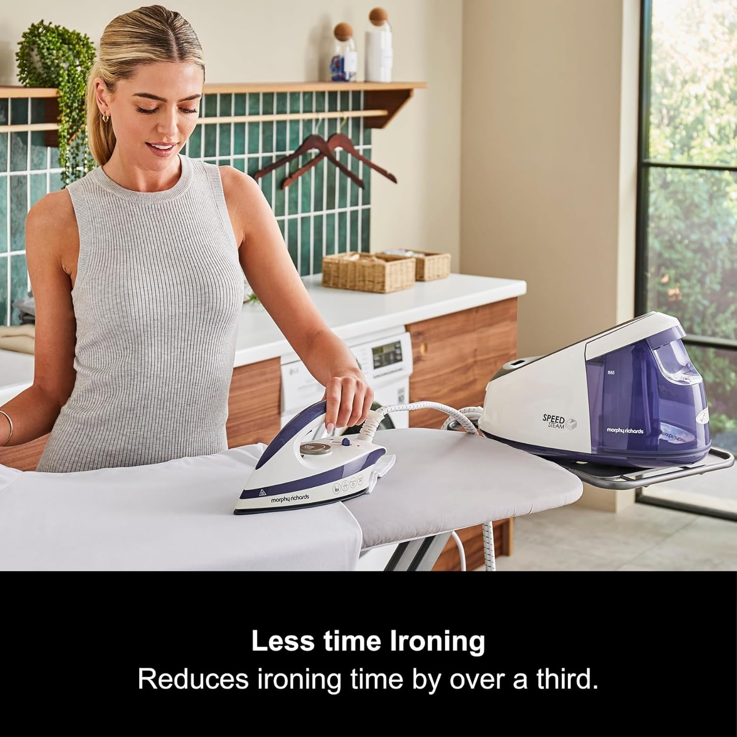 Steam Generator Iron 3000W 5.5 Bar 240g Steam Boost 1.7L Tank