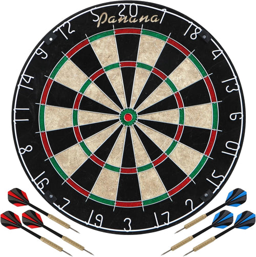 Bristle Dart Board Set Steel Tip Darts Staple Free Pro Play