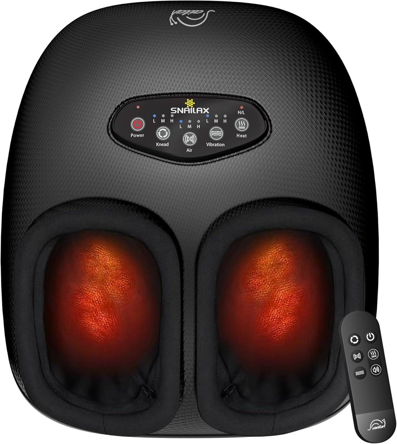 Shiatsu Foot Massager Heat Compression Vibration Remote Pain Relief