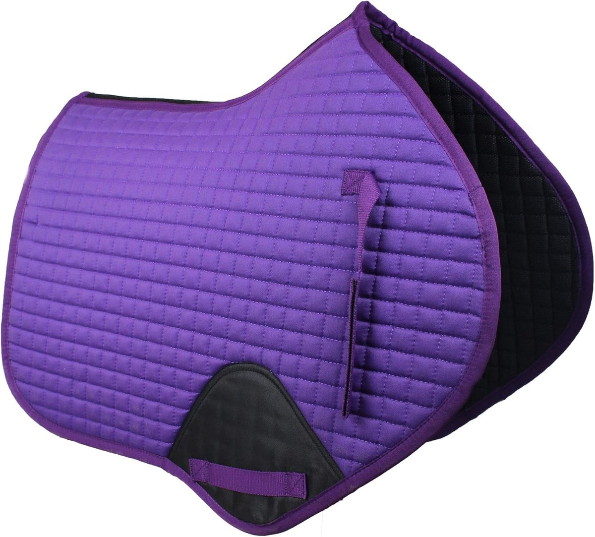 Quilted Close Contact Jump Saddle Pad with Vented Spine