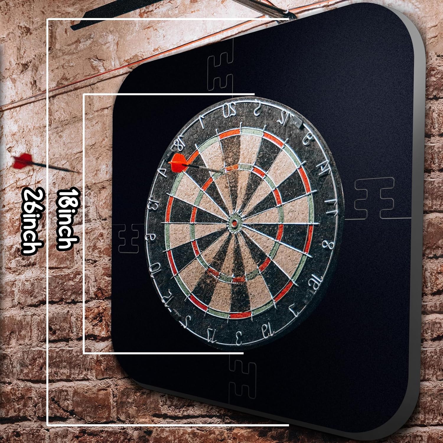 Dartboard Surround Ring EVA Wall Protector 66cm Easy Assemble