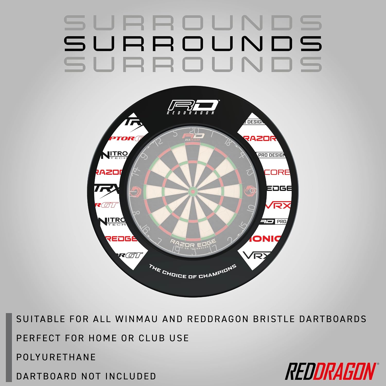 Dartboard Surround Ring Wall Protector Foam 360 Protection Fit
