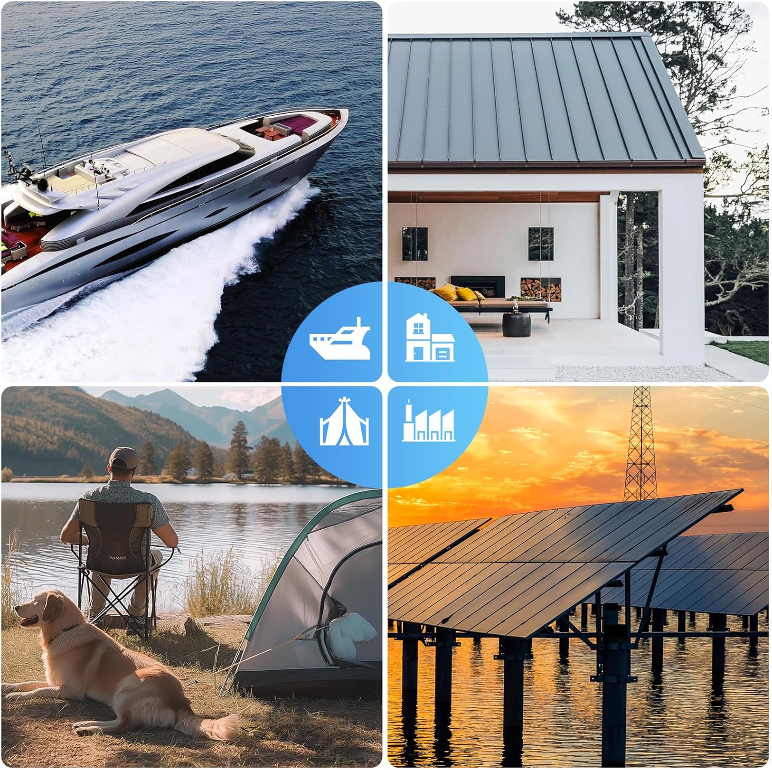 130W Black N Type Solar Panel IP68 MC4 RV Boat Off Grid