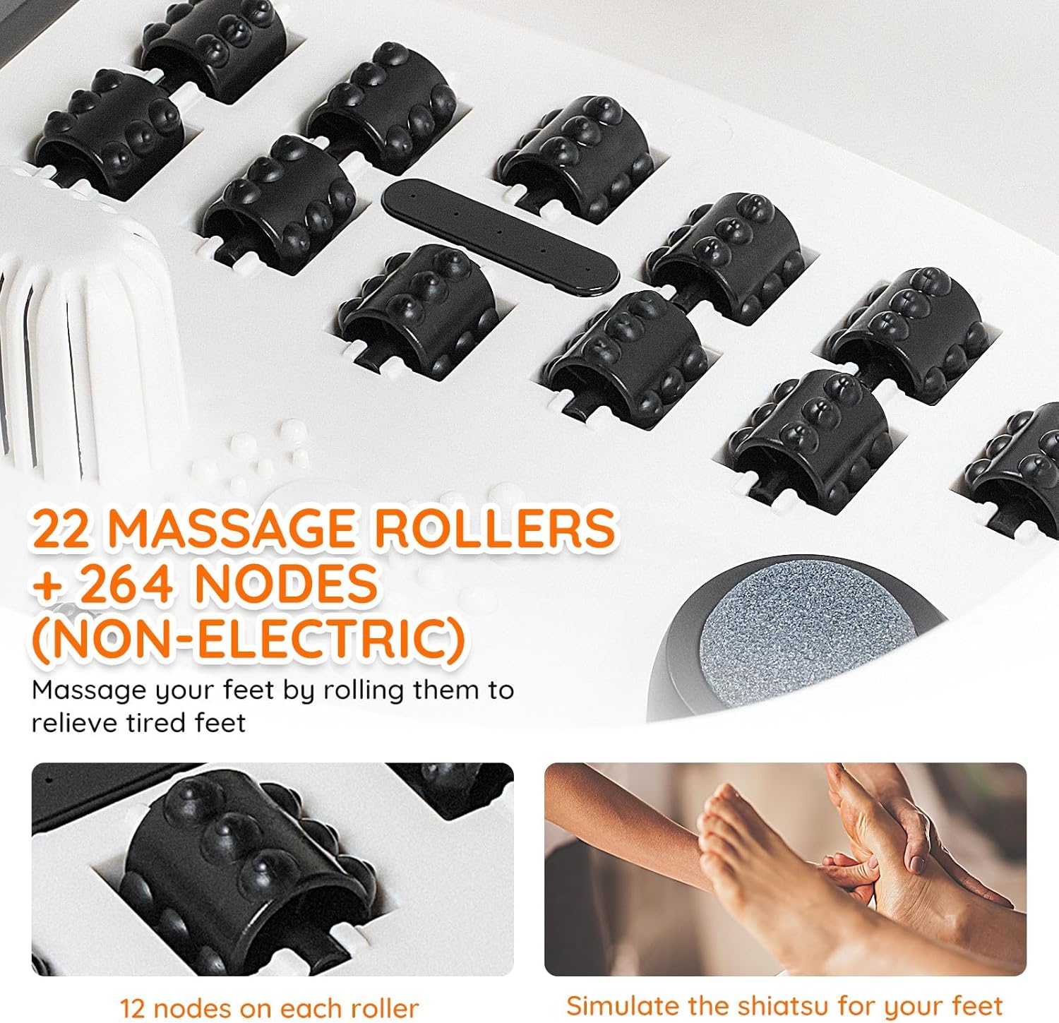 Electric Foot Spa Massager Heated Foot Bath Relaxation Soak
