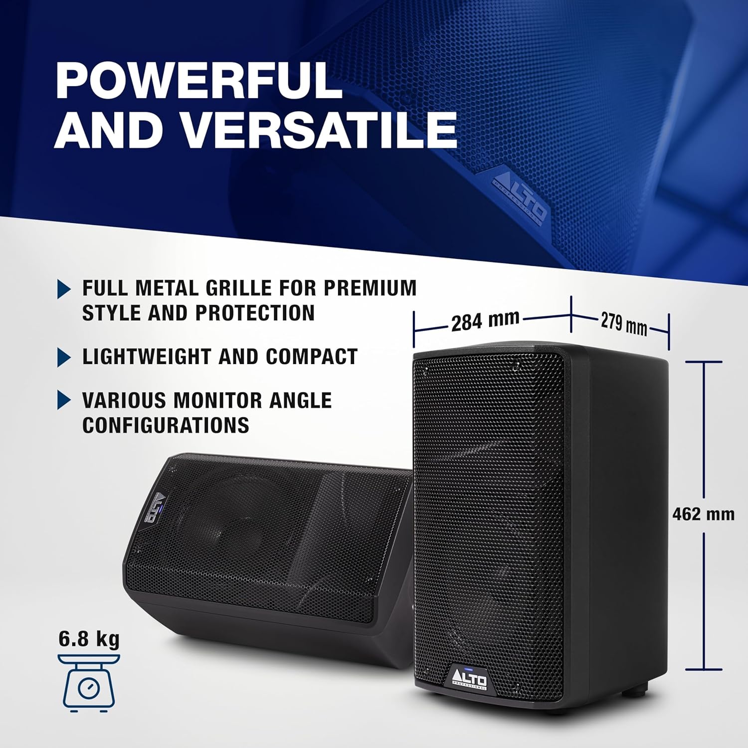Powered PA Speaker 350W 10 Inch Bluetooth DJ Monitor