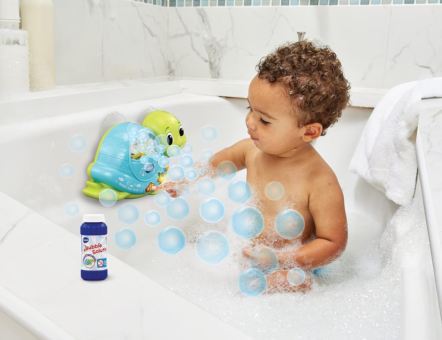 Turtle Bath Bubble Toy Lights Music for Toddlers