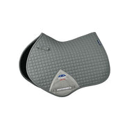 Grey Large Jump Saddle Pad with Breathable Air Mesh Spine