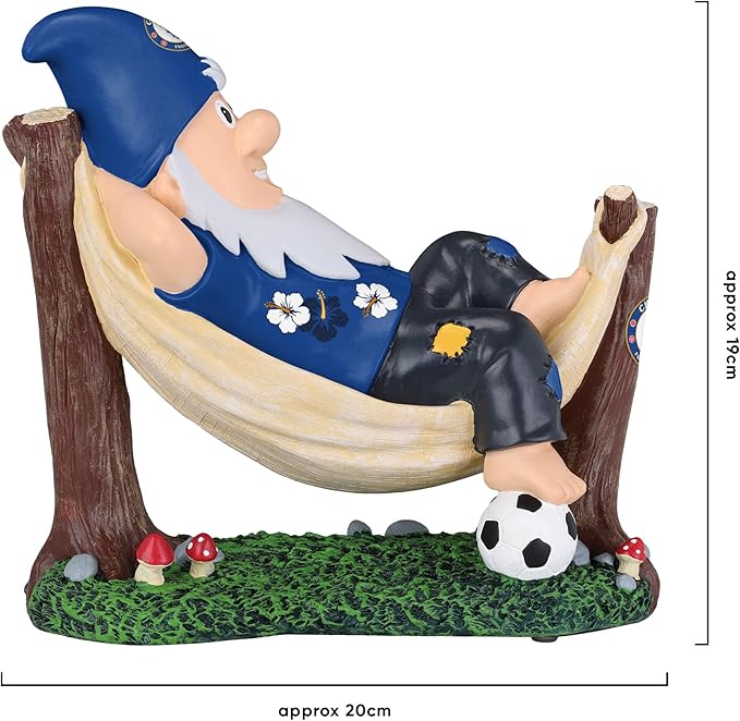 Football Hammock Gnome Statue Resin Garden Decor Fan Gift