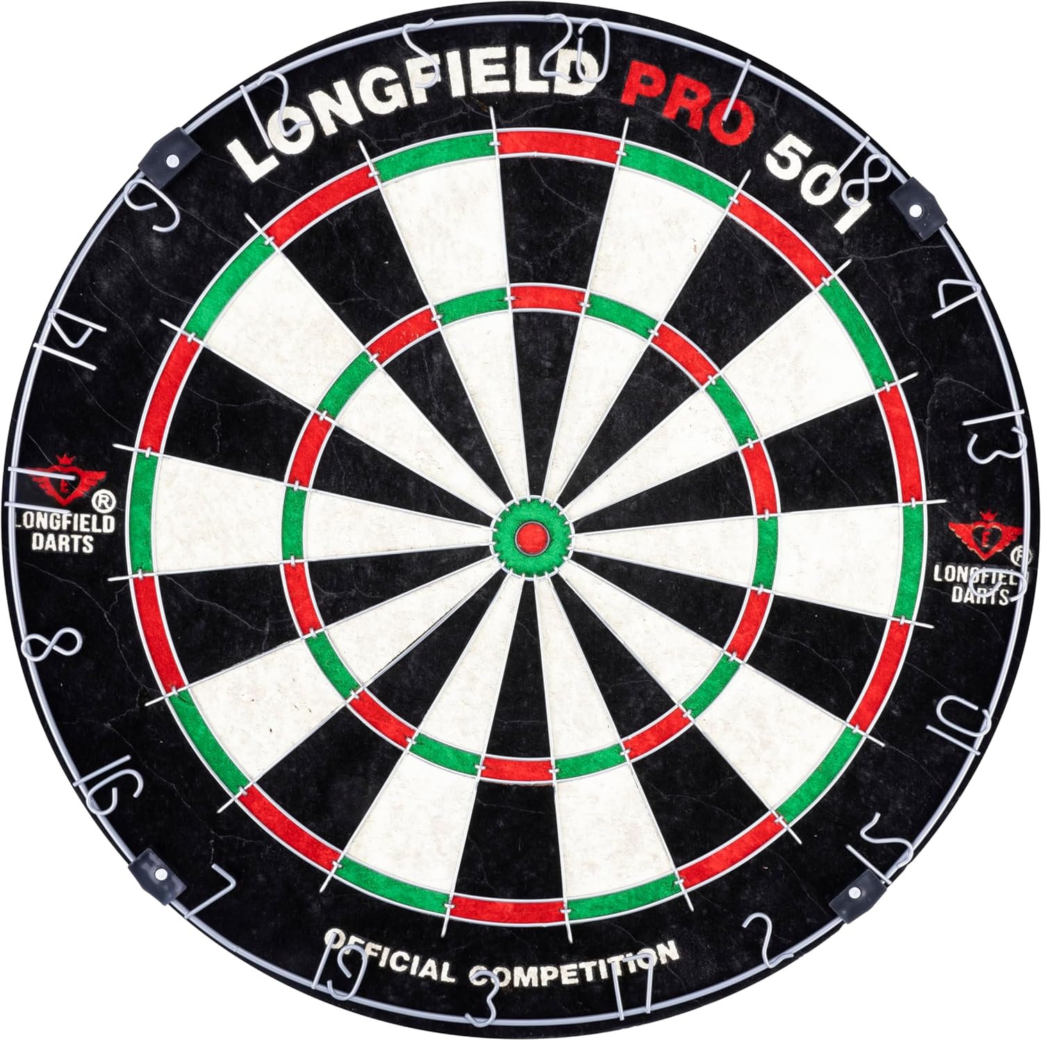 18in Dartboard Cabinet Set Sisal Board Wooden Case 6 Darts Score