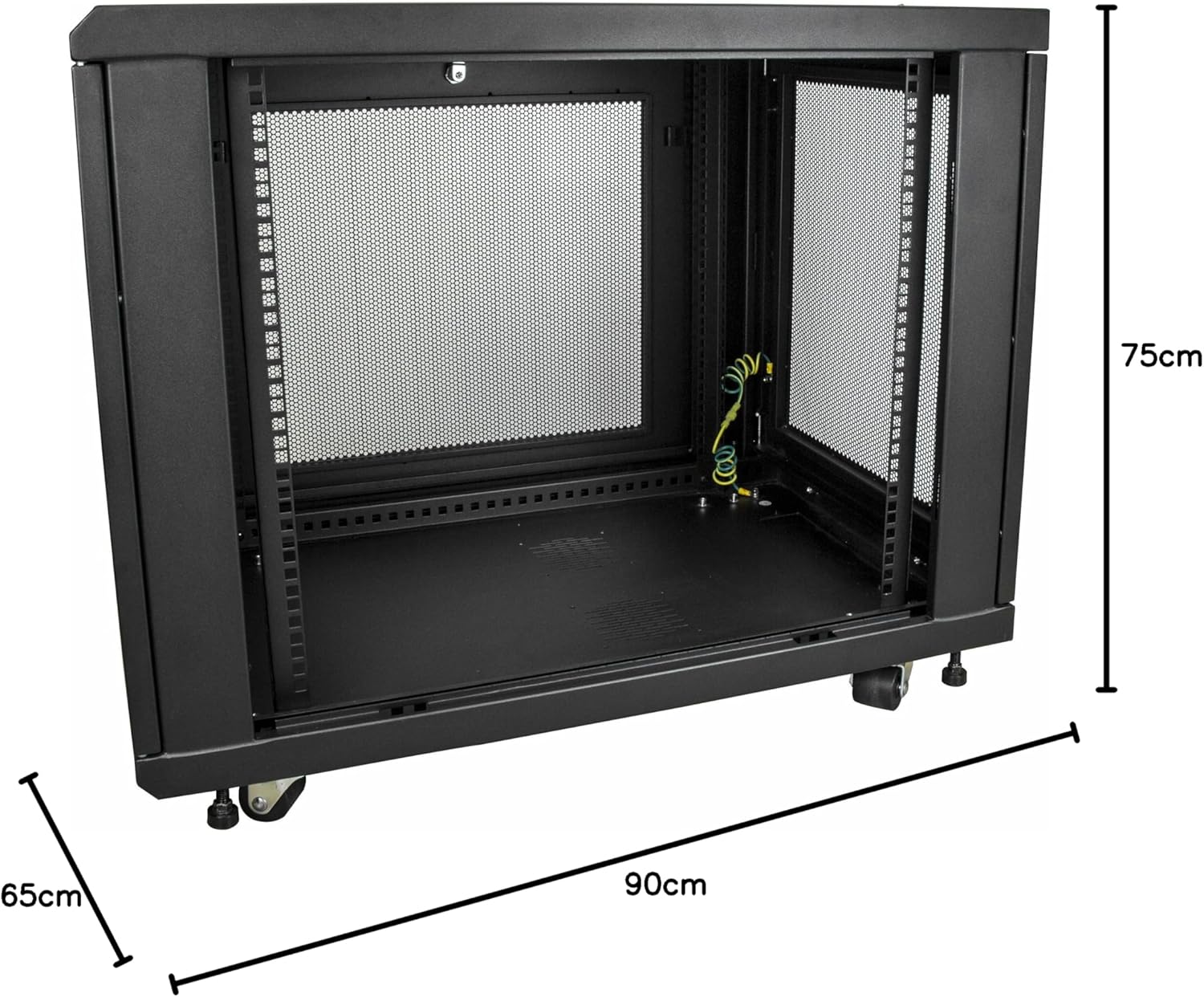 12U Enterprise Server Rack Cabinet 4 Post Enclosed