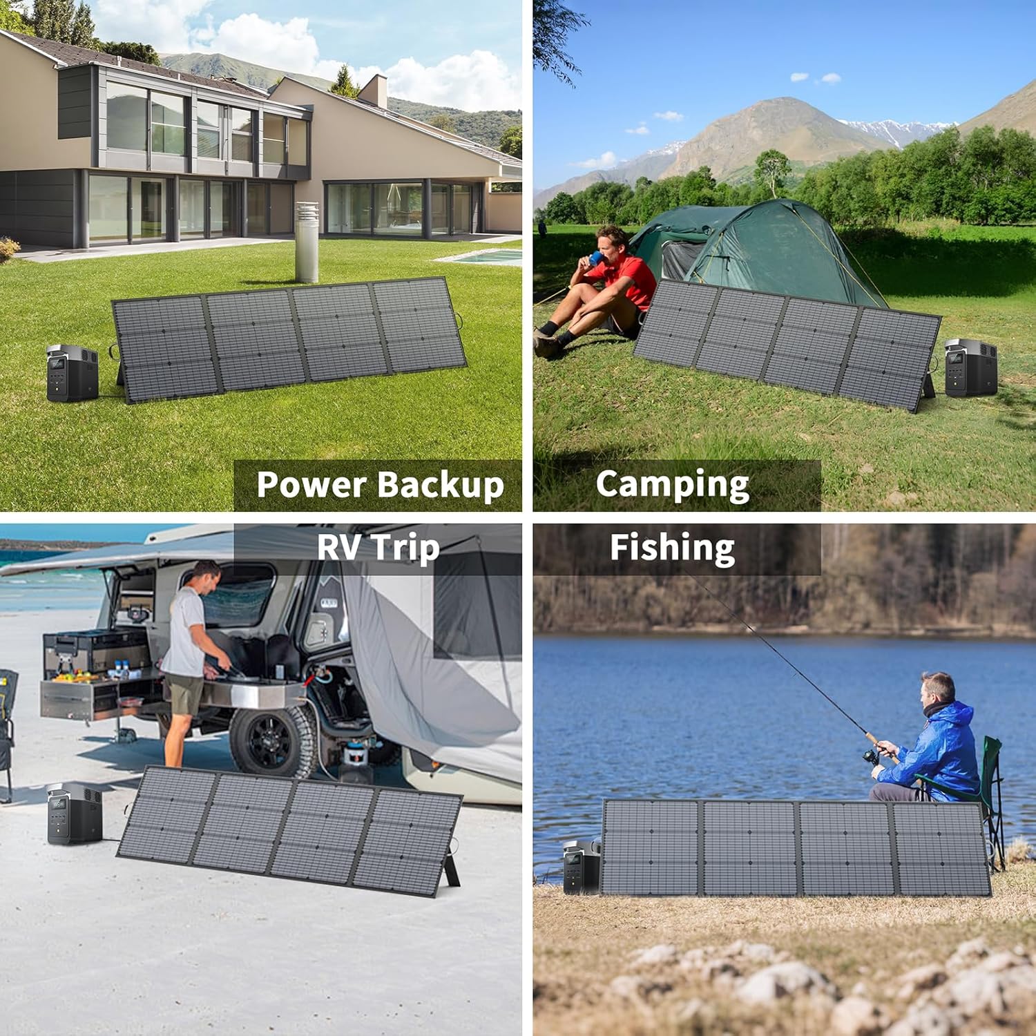 220W Portable Foldable Solar Panel 20V IP67 Waterproof Camping Charger