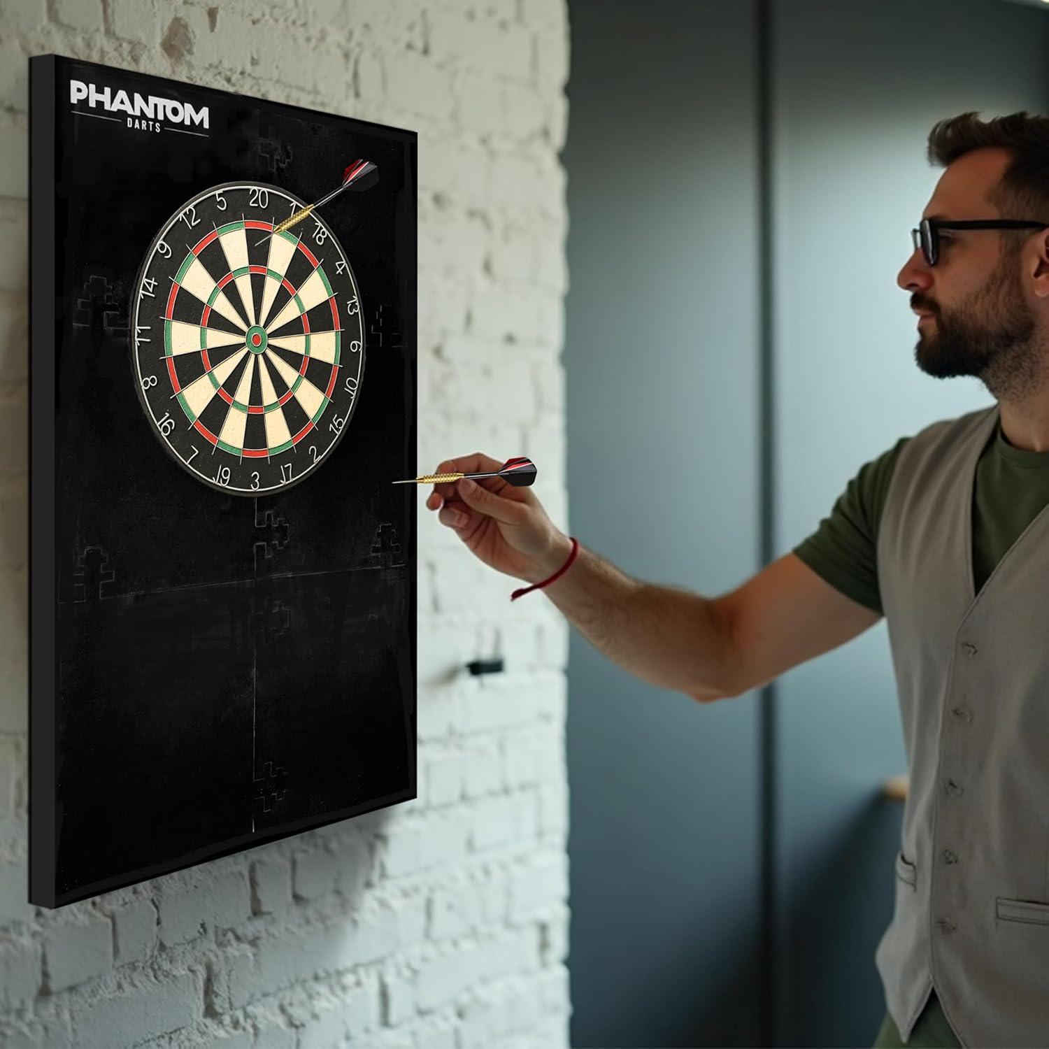 XL Dartboard Surround 6 Piece EVA Foam Wall Protector 105x70cm