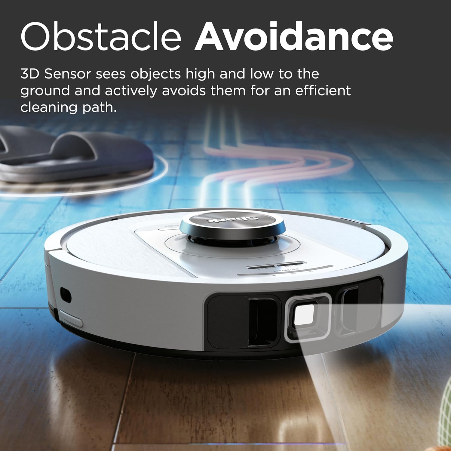 Robot Vacuum Self Empty LiDAR Smart Detect Pet Hair WiFi White