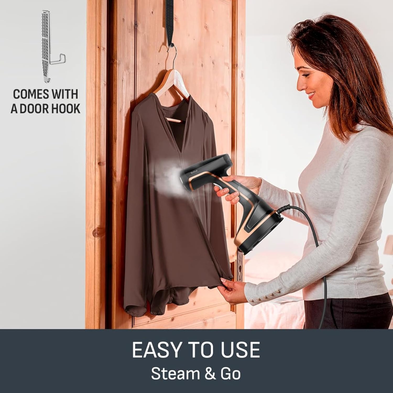 Handheld Clothes Steamer 1600W 26g Steam Fast Heat Ceramic Plate