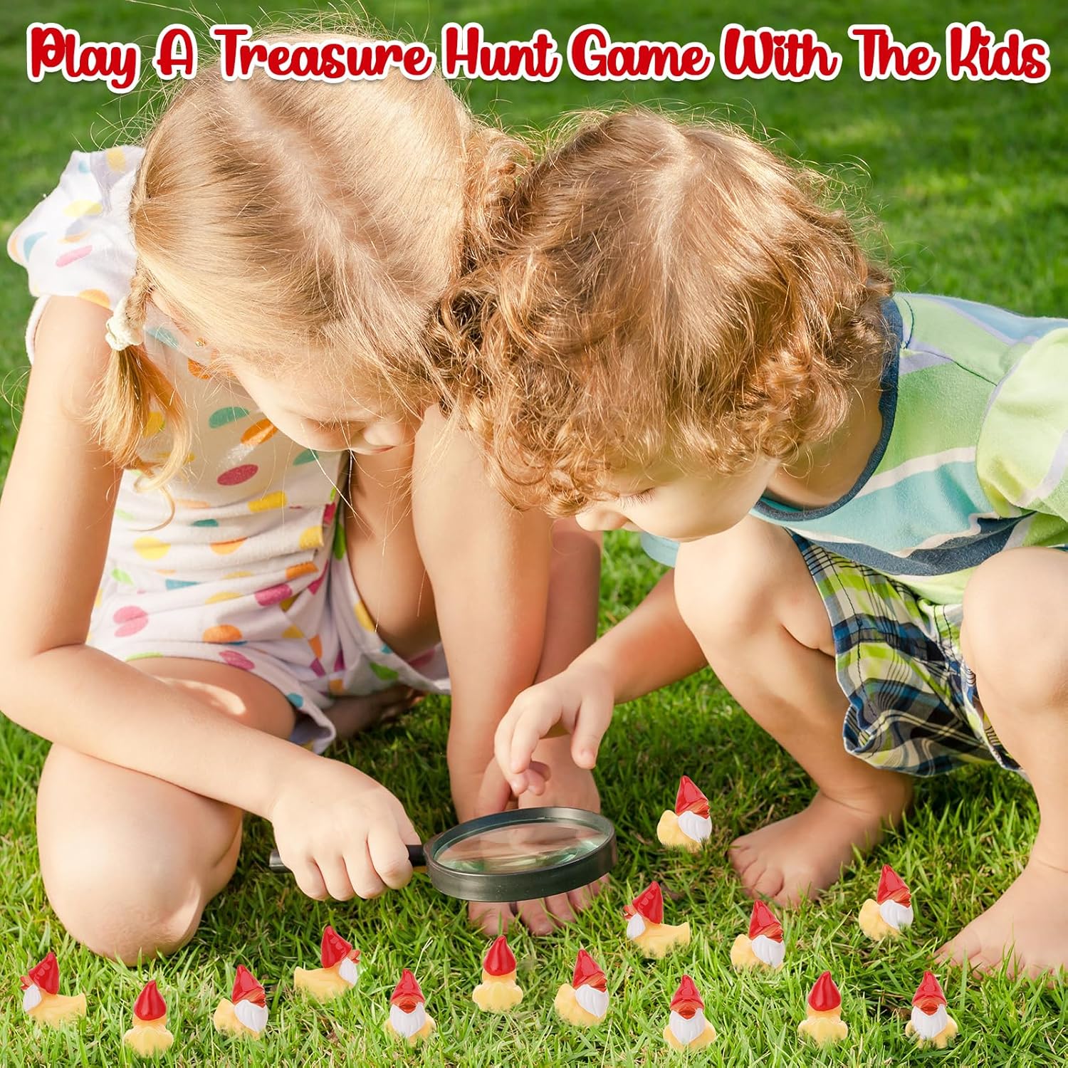 50PCS Mini Resin Gnome Figurines Fairy Garden Aquarium Decor