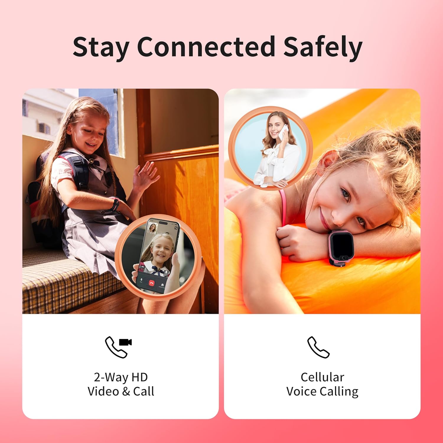 Kids 4G Smart Watch GPS Video Call Green