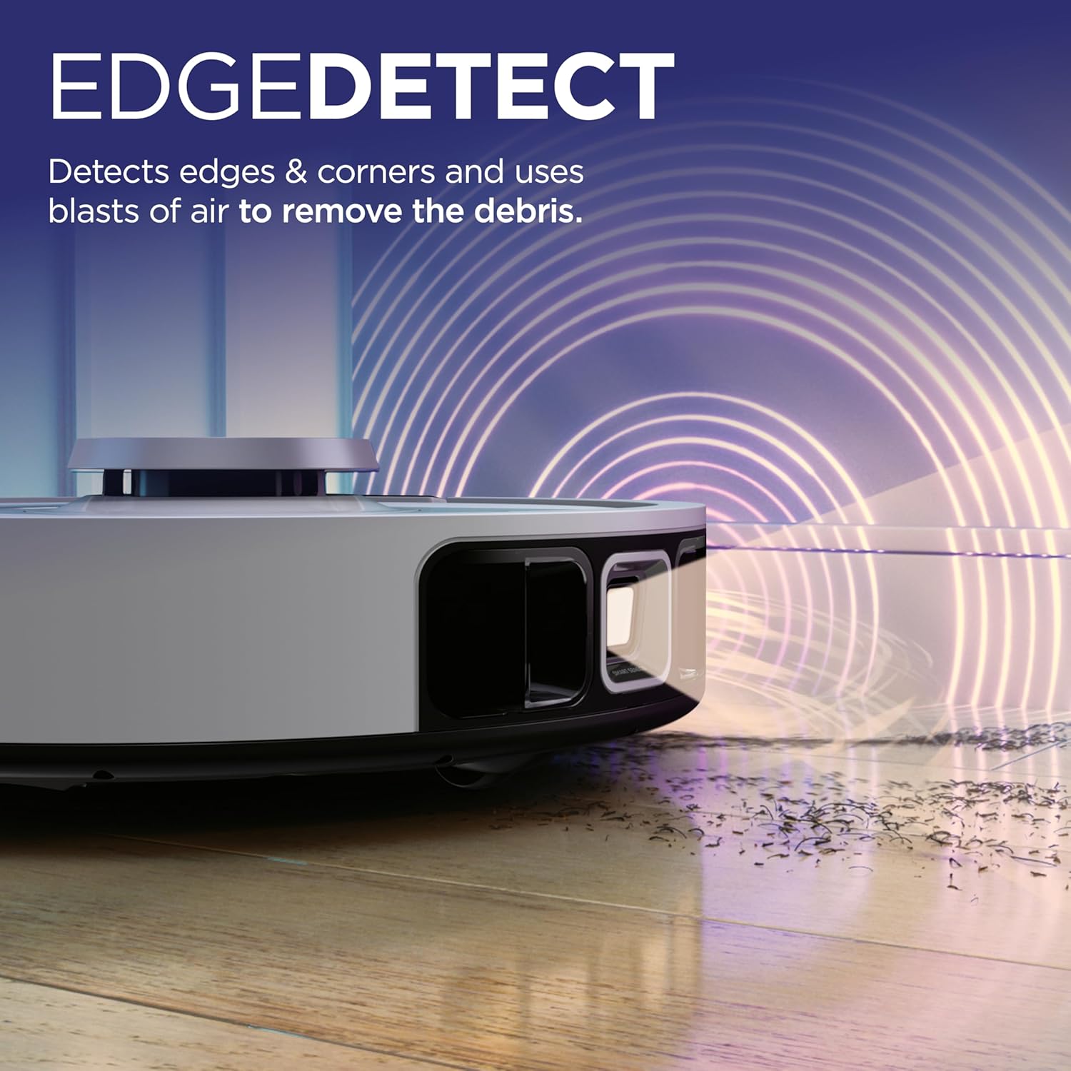 Robot Vacuum Self Empty LiDAR Smart Detect Pet Hair WiFi White
