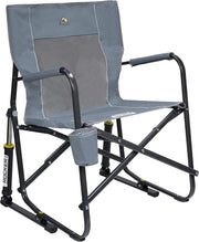 Portable Freestyle Rocking Chair with Cup Holder Grey