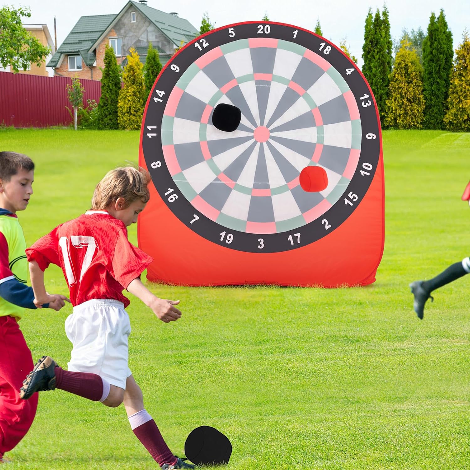 5ft Giant Dartboard Game Kids Outdoor Soccer Target Foldable Set