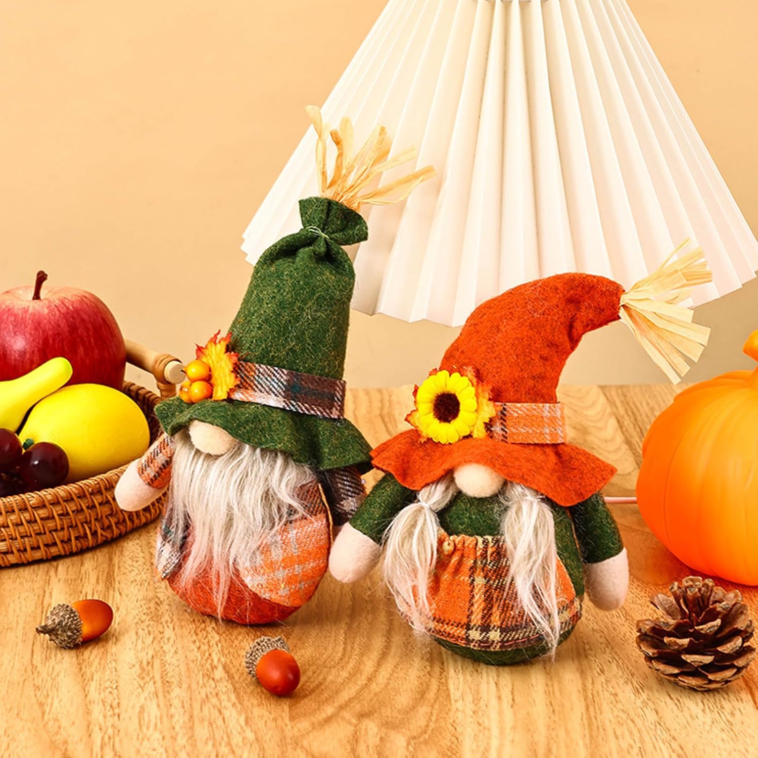 Autumn Gnome Decor Set Fall Harvest Gonk Sunflower Maple Home