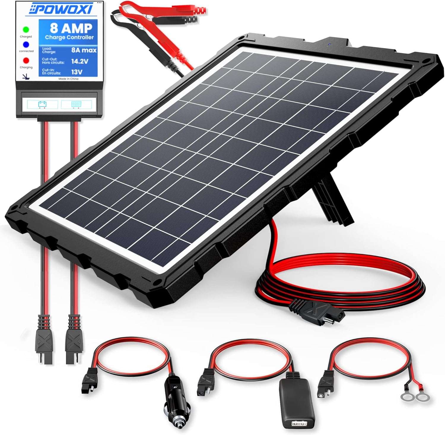 20W Solar Battery Charger 12V PWM Car RV Boat Maintainer