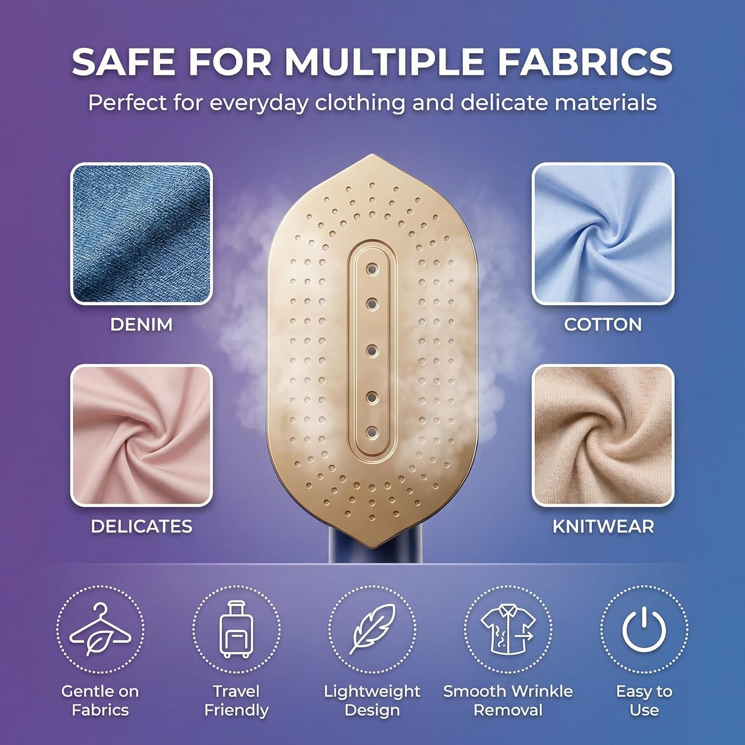 Handheld Garment Steamer Fast Heat 20s 230ml Travel Iron