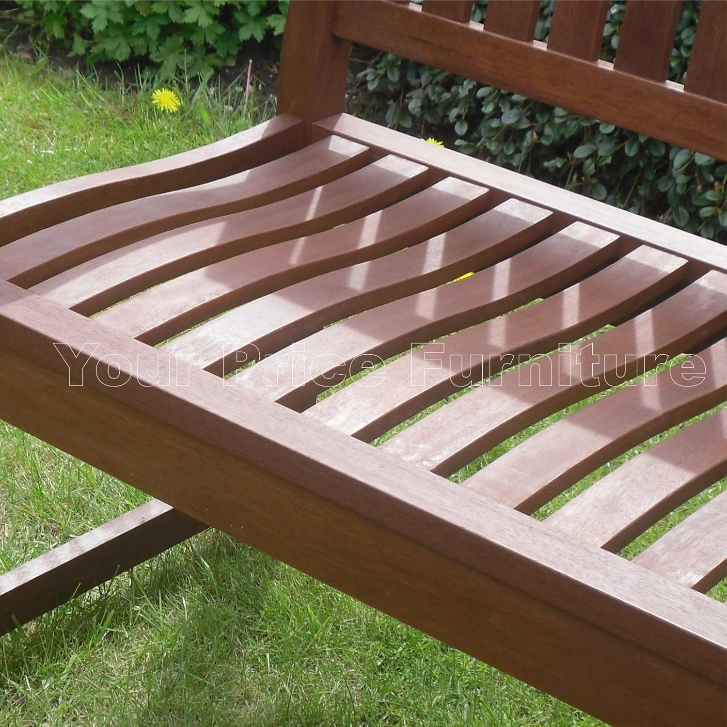 3 Seater Hardwood Garden Bench FSC Wooden Patio Outdoor Seat