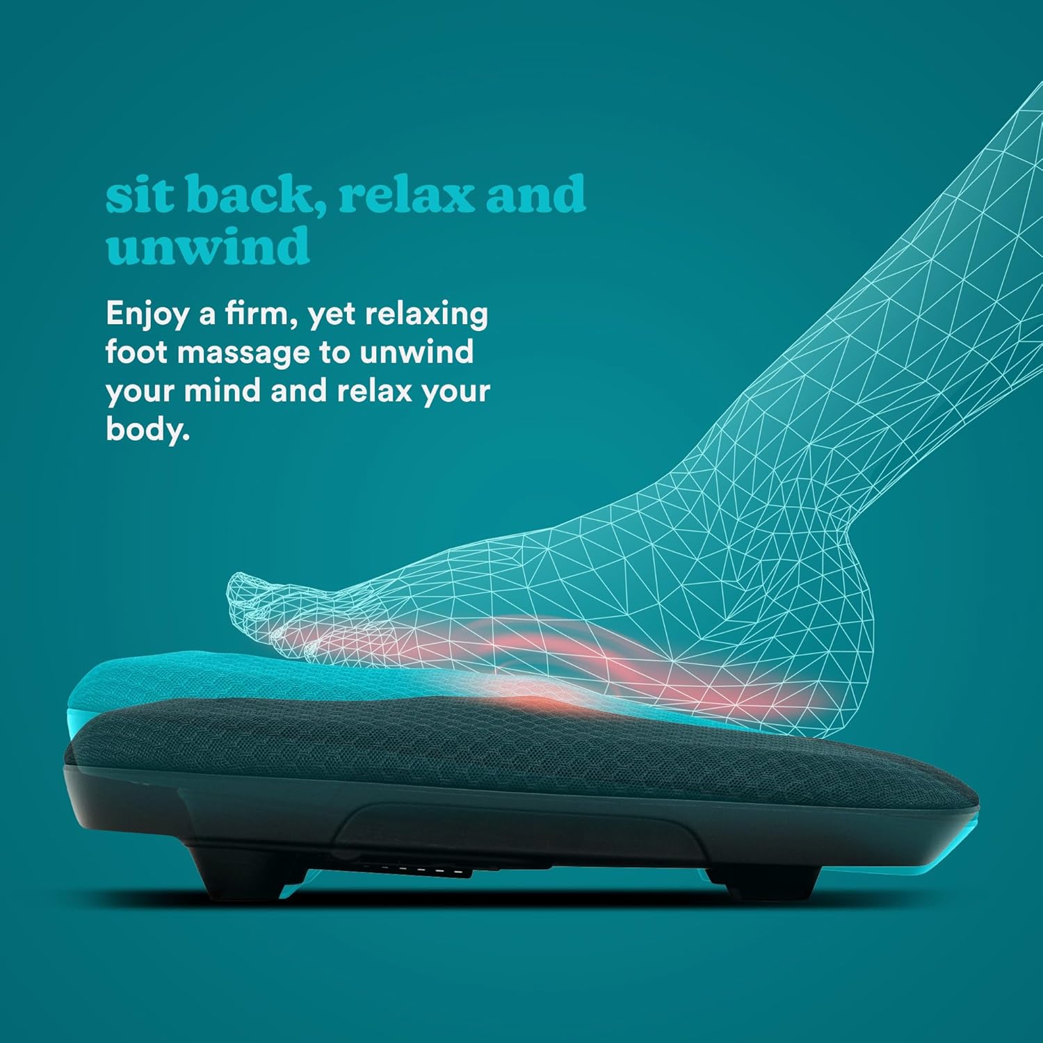 Shiatsu Foot Massager Heat 28 Nodes Toe Control Deep Kneading