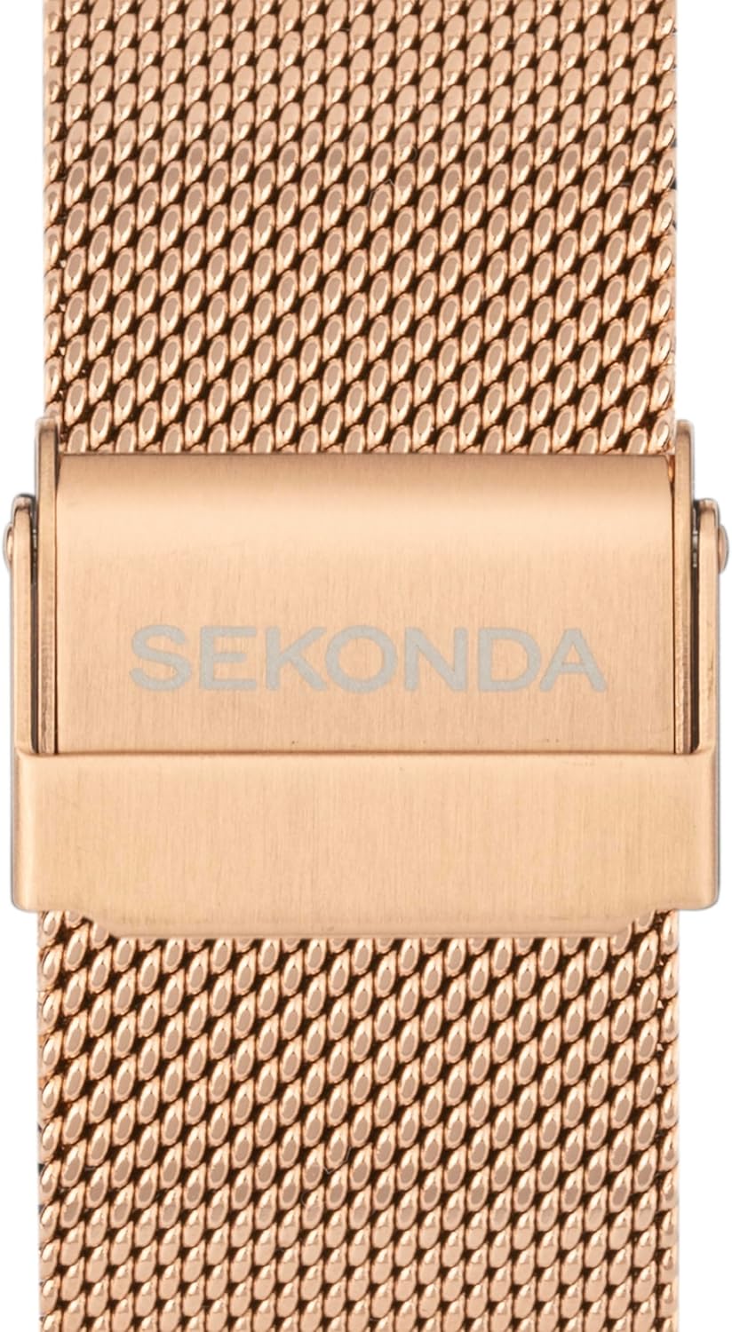 Womens Rose Gold Smart Watch Mesh Strap 36mm