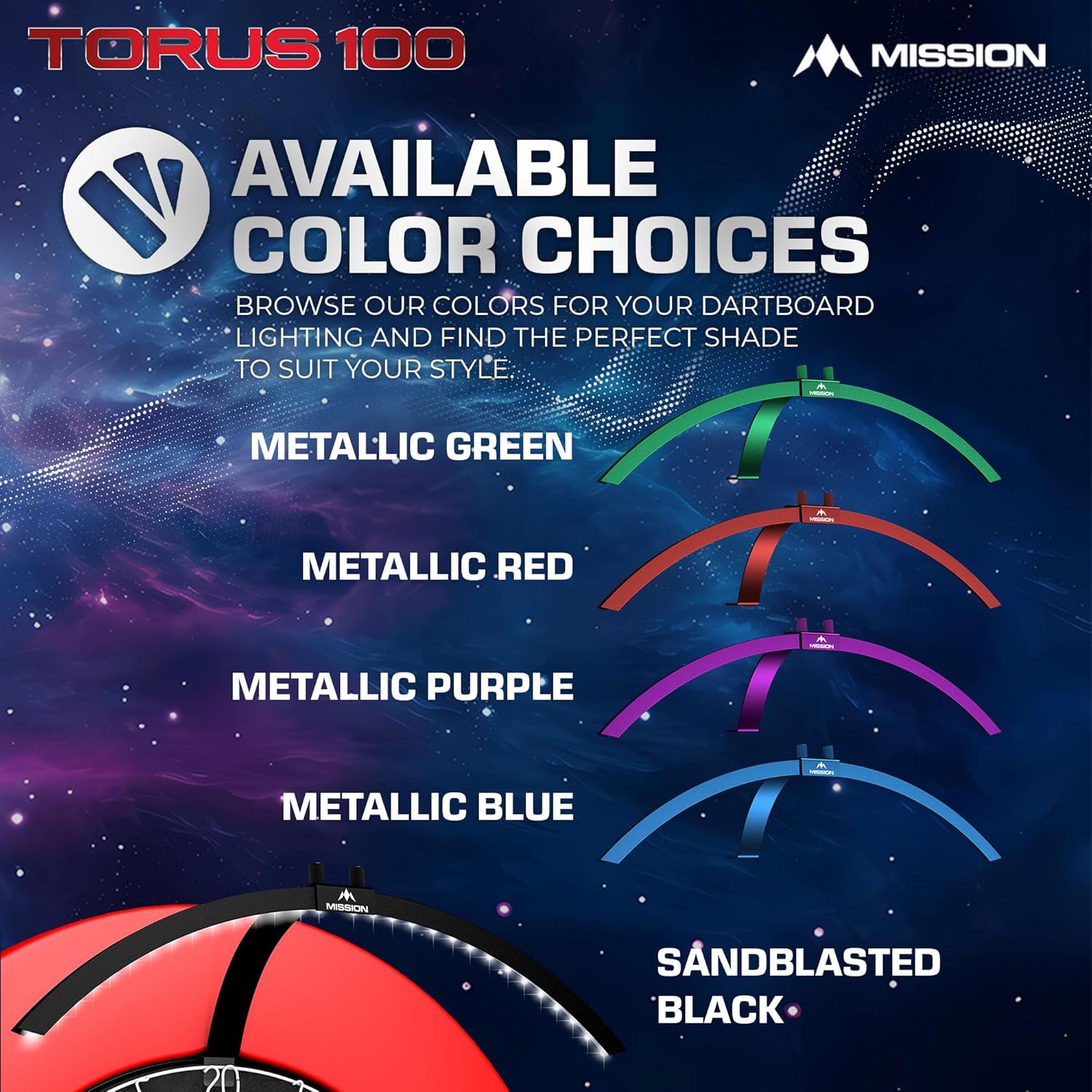 Dart Board LED Light Portable Folding Clip On Travel Lighting System