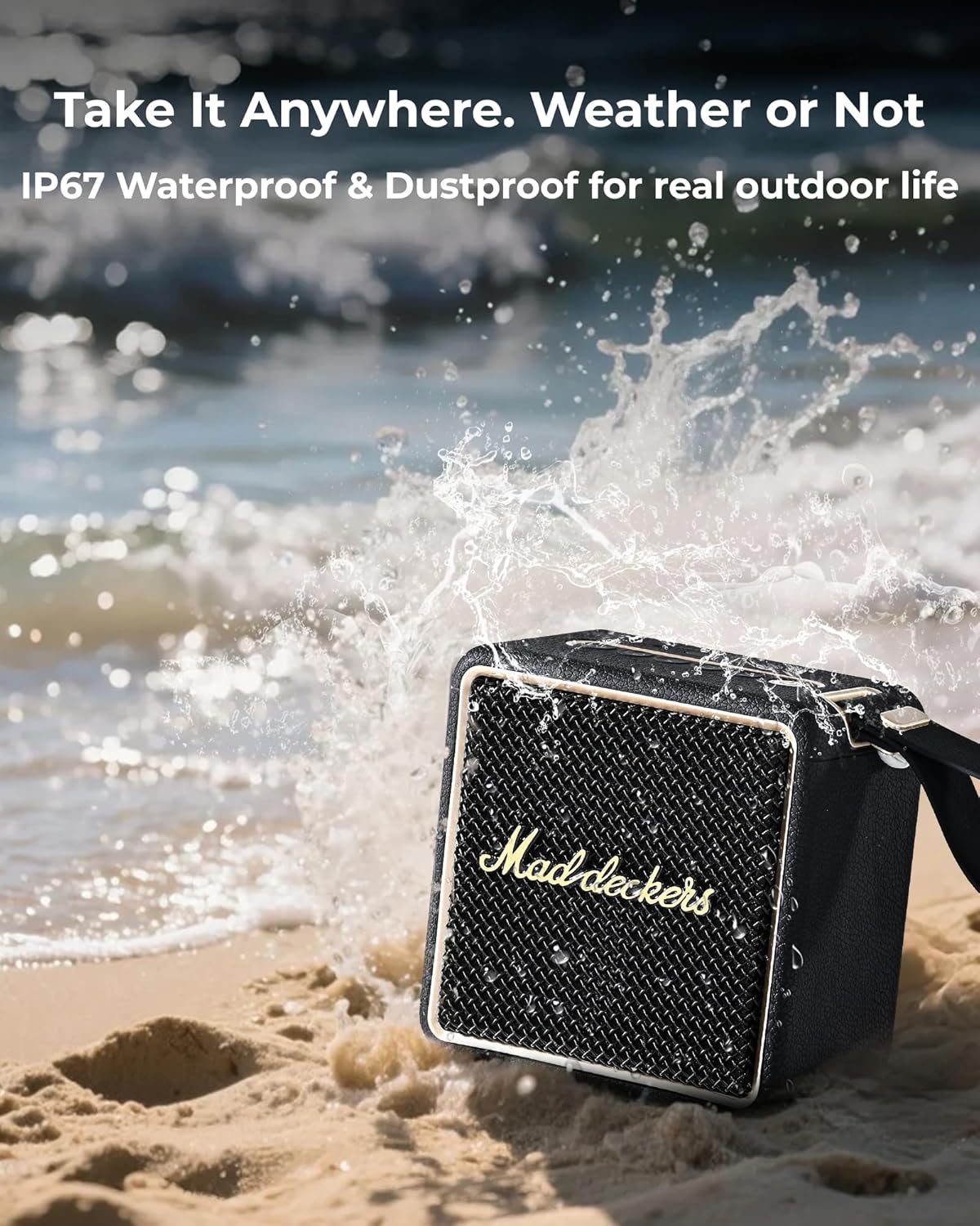 40W Portable Bluetooth Speaker IPX7 Waterproof RGB 17H Bass
