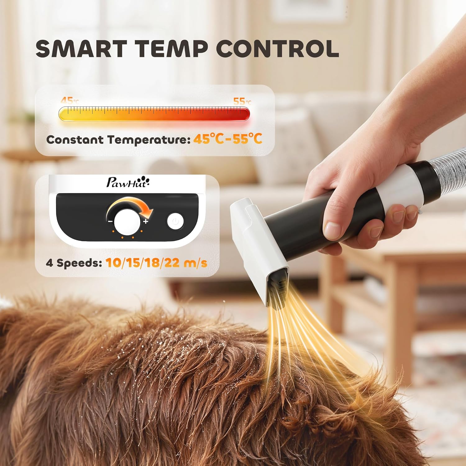 Dog Grooming Vacuum Dryer Kit 12000Pa 5 In 1 Quiet