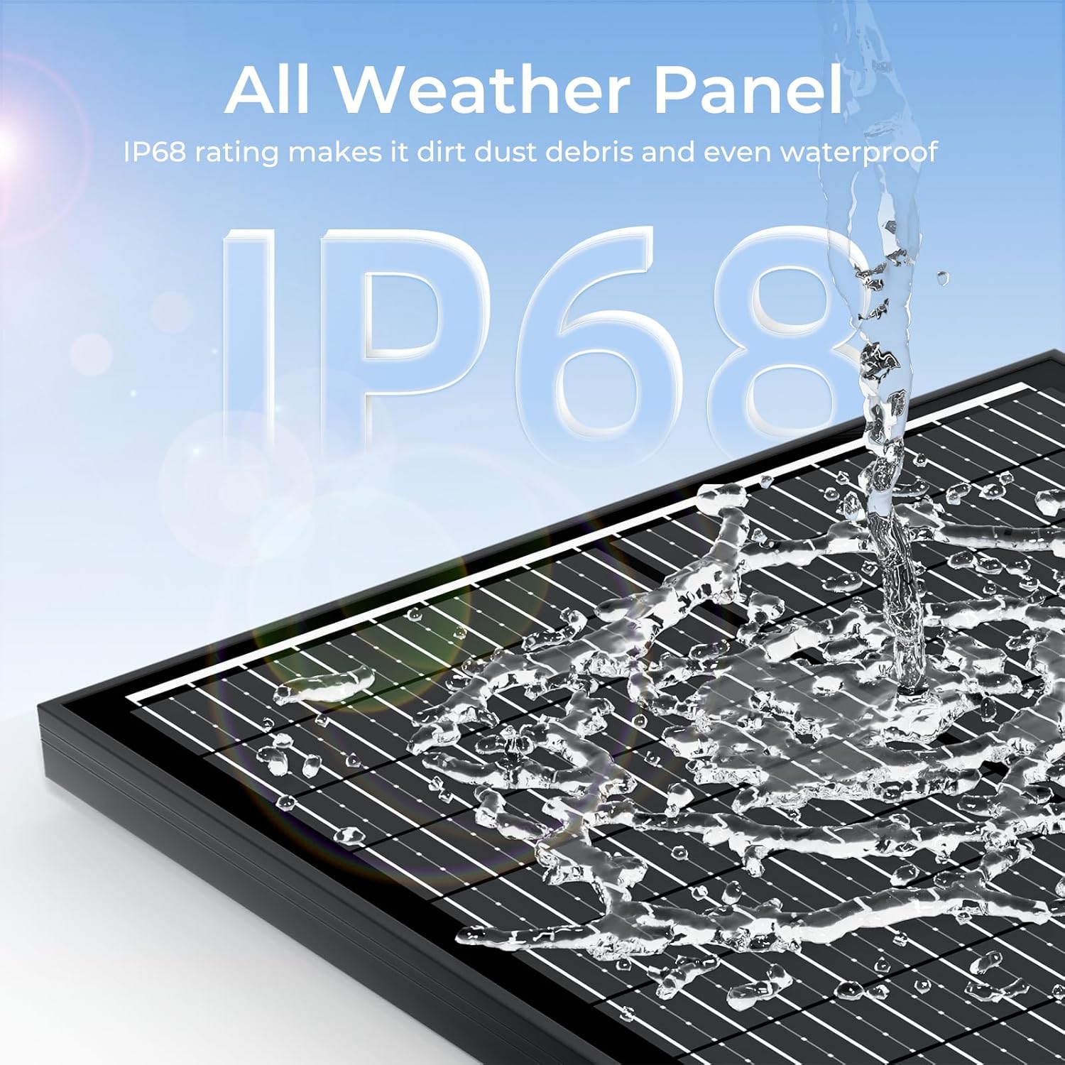 2000W Black Solar Panel Set 20x100W Mono IP68 12V