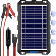 12V Solar Battery Charger 7.5W Trickle Maintainer Waterproof