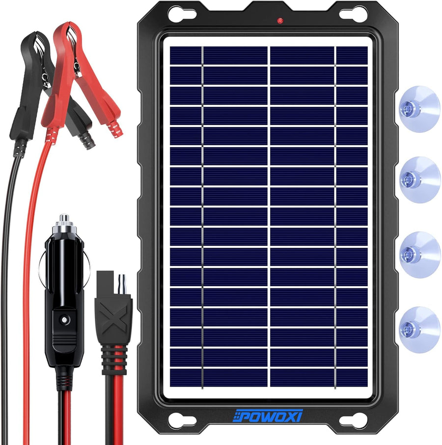 12V Solar Battery Charger 7.5W Trickle Maintainer Waterproof