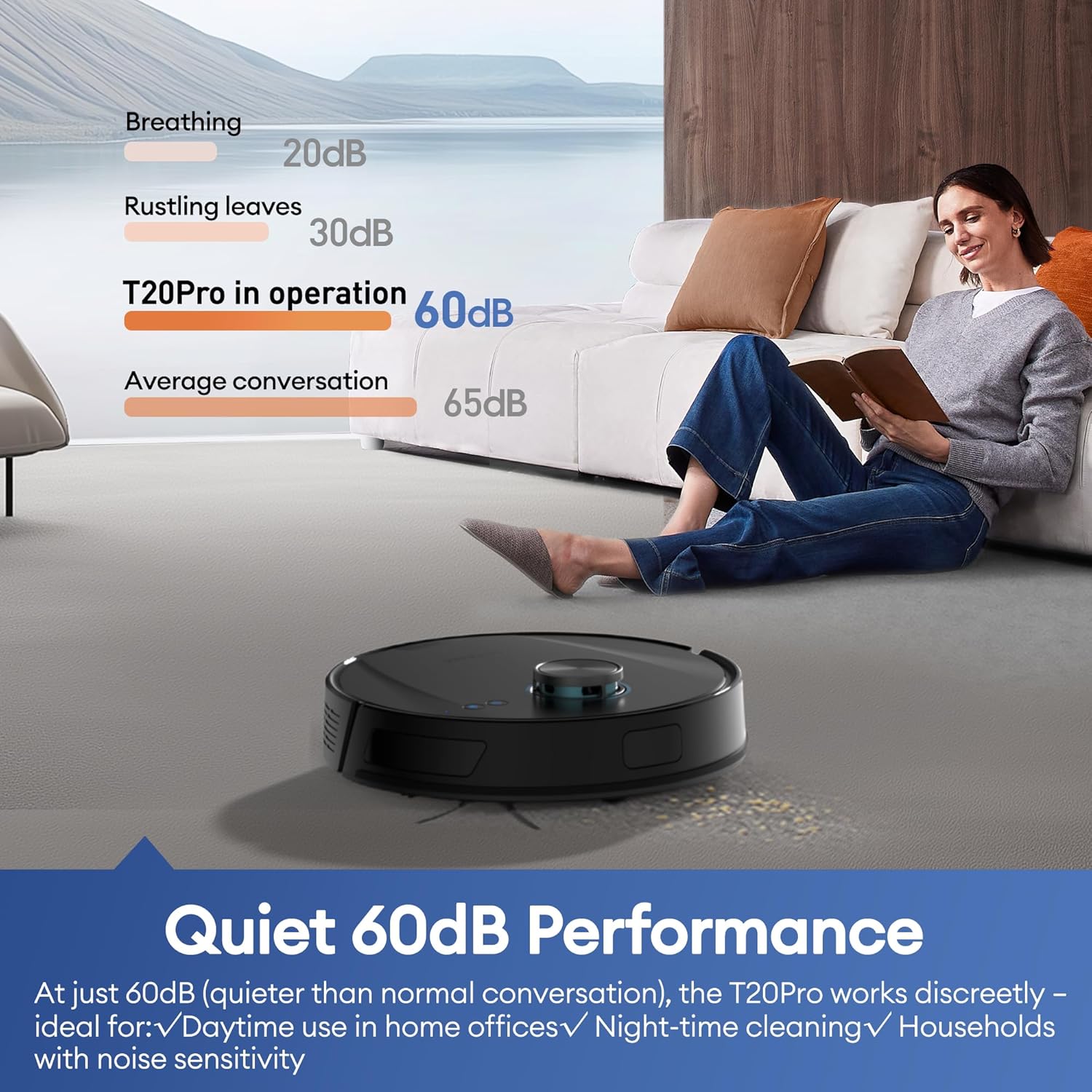Robot Vacuum Mop 8000Pa Self Empty LiDAR Mapping App Voice Control