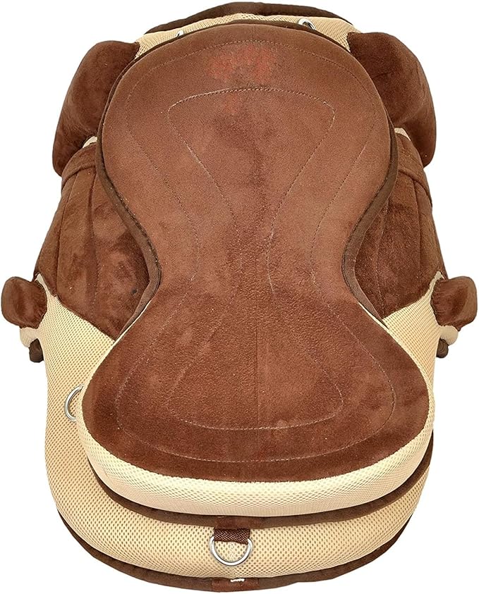 Treeless Horse Saddle 18 Inch Synthetic With Girth Stirrups