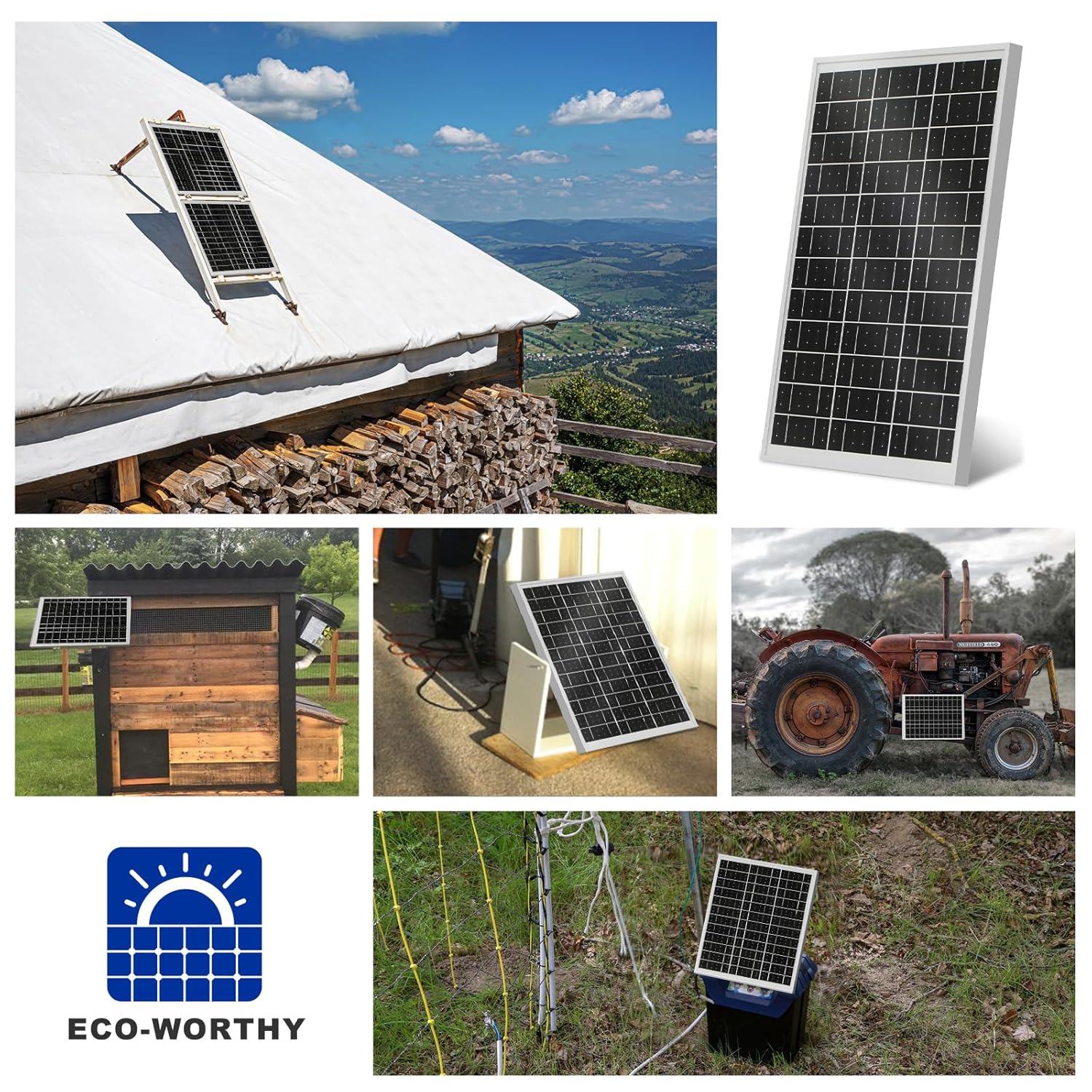 25W 12V Monocrystalline Solar Panel IP65 Battery Charger