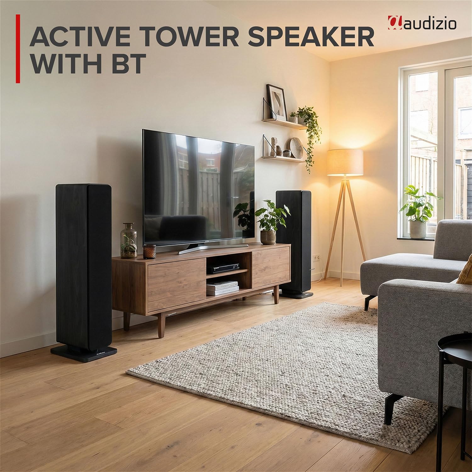 Floor Standing Bluetooth Speakers 320W HiFi Tower Stereo System