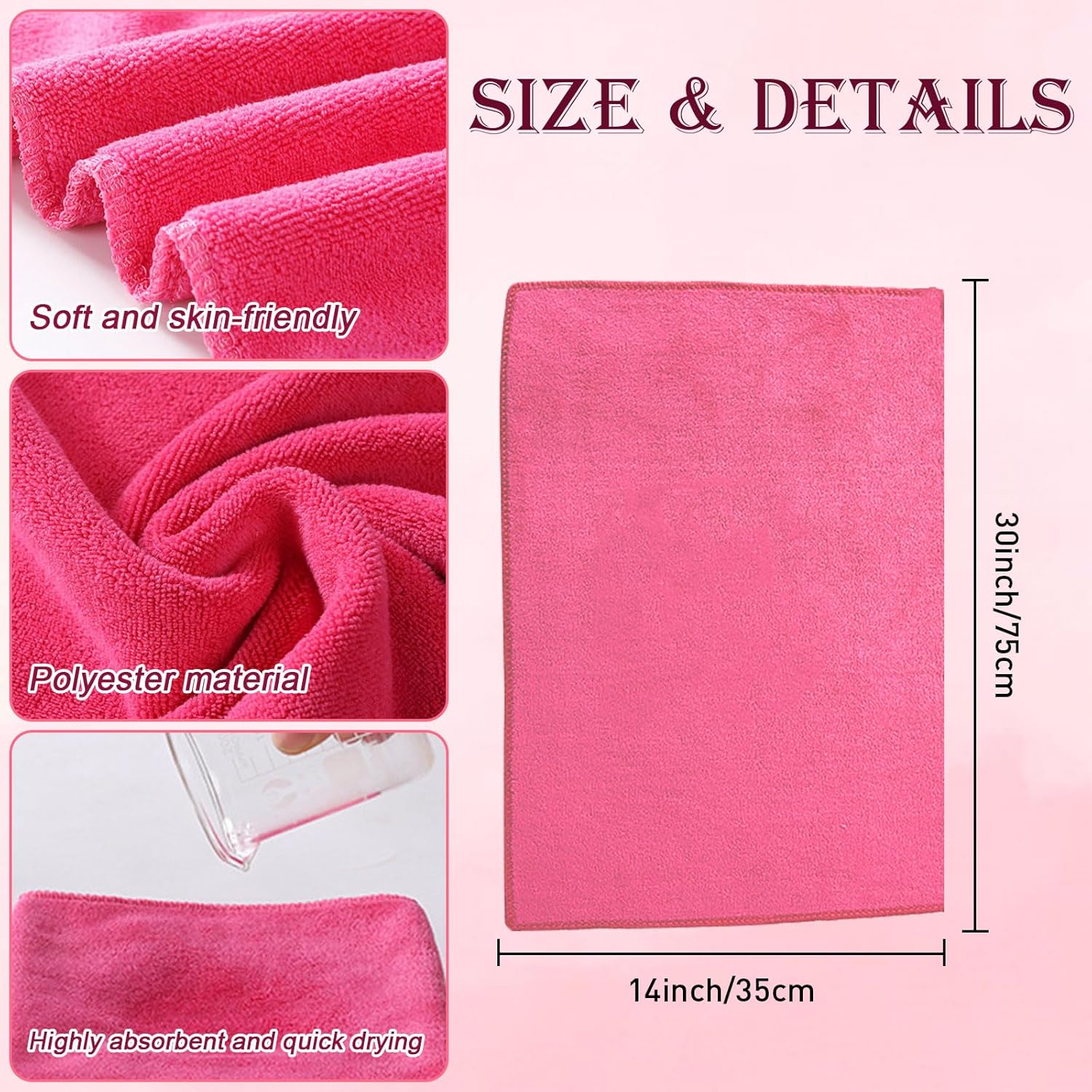 Kids Spa Party Foot Bath Kit 12pcs Pink Tub Towels Pedicure Set