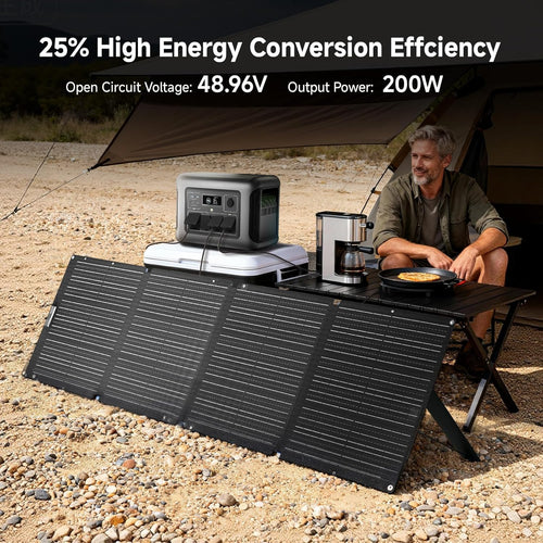 200W Foldable Solar Panel ETFE IP68 Portable Charger