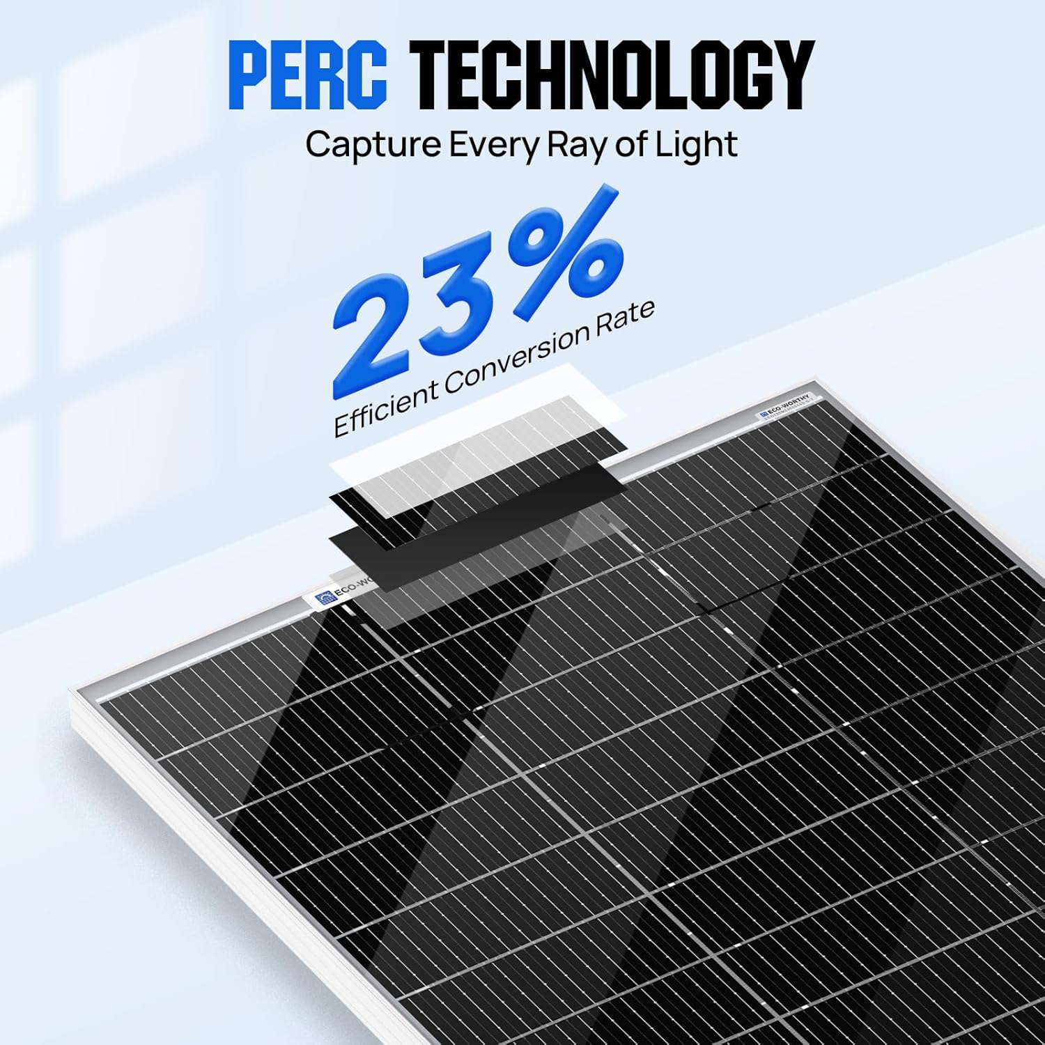 120W Bifacial Solar Panel 12V Monocrystalline RV Caravan Marine