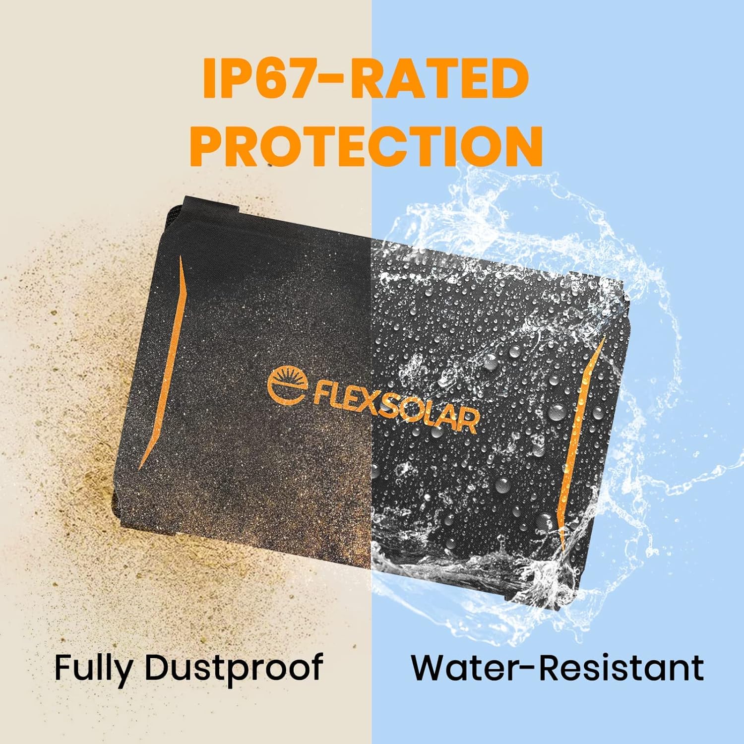 10W Foldable Solar Charger USB Camping Hiking Waterproof