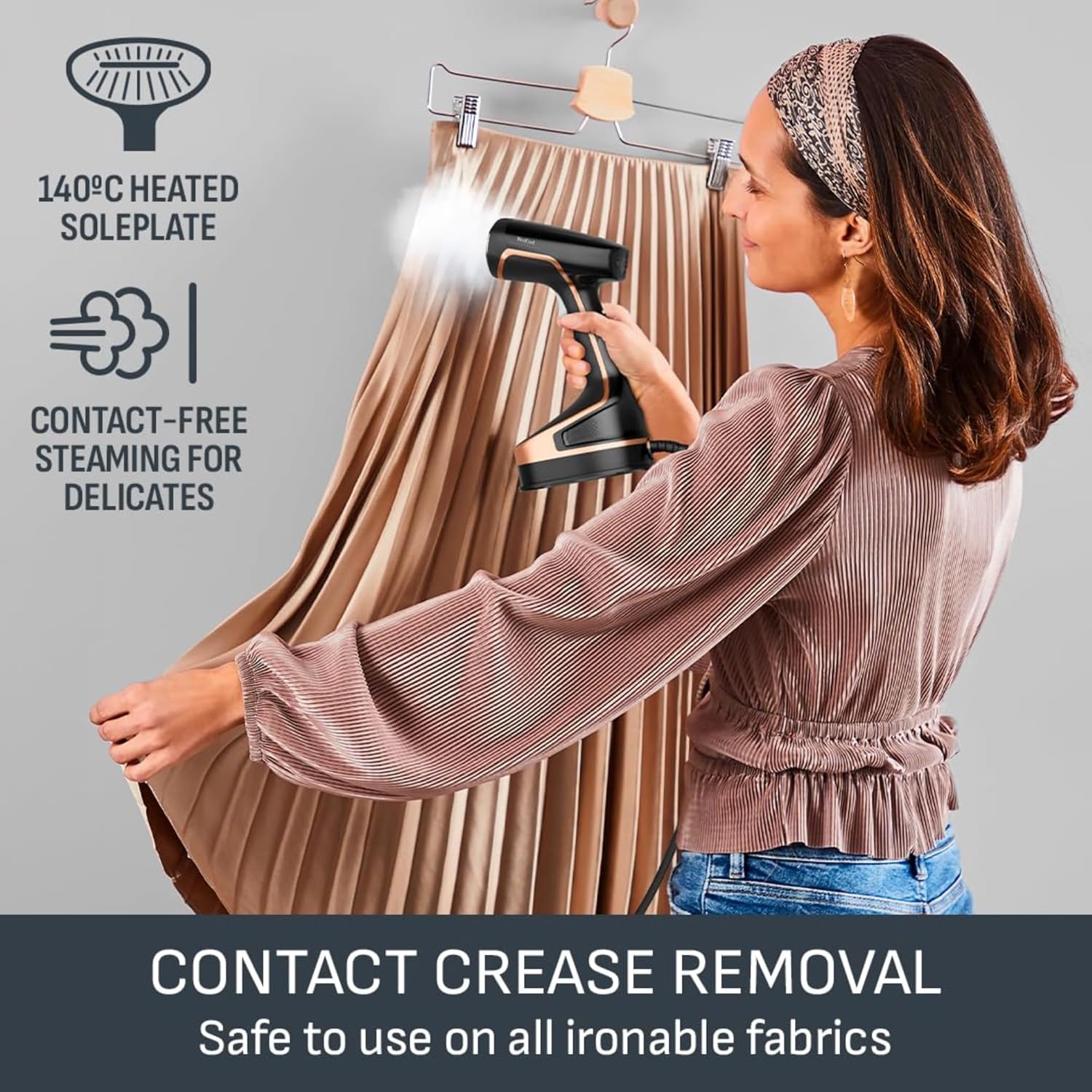 Handheld Clothes Steamer 1600W 26g Steam Fast Heat Ceramic Plate