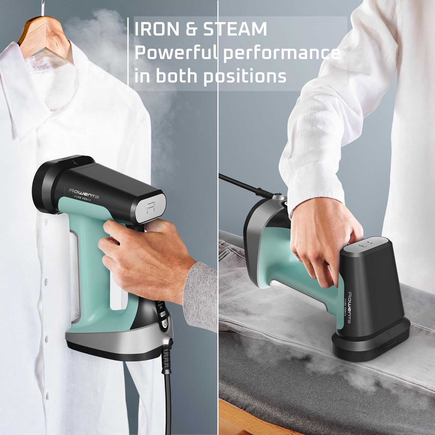2 in 1 Clothes Steamer and Iron 1875W Portable Garment Steamer