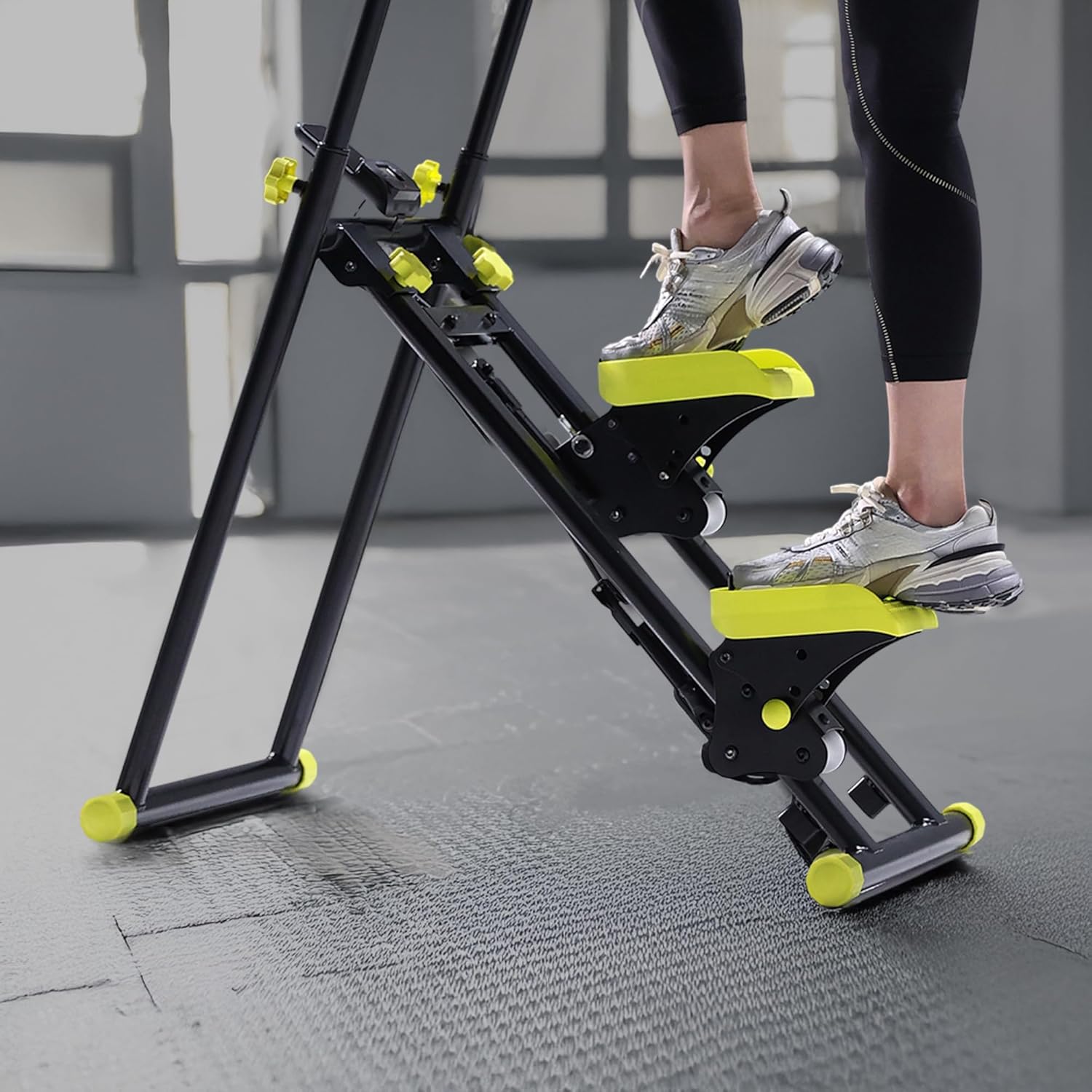 Foldable Stair Stepper Machine Cardio Climber LCD Display