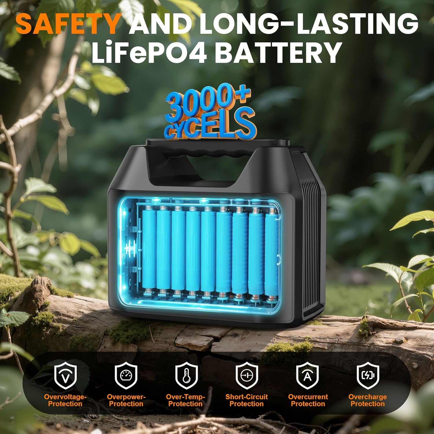 150W Portable Power Station With 40W Solar Panel 96Wh