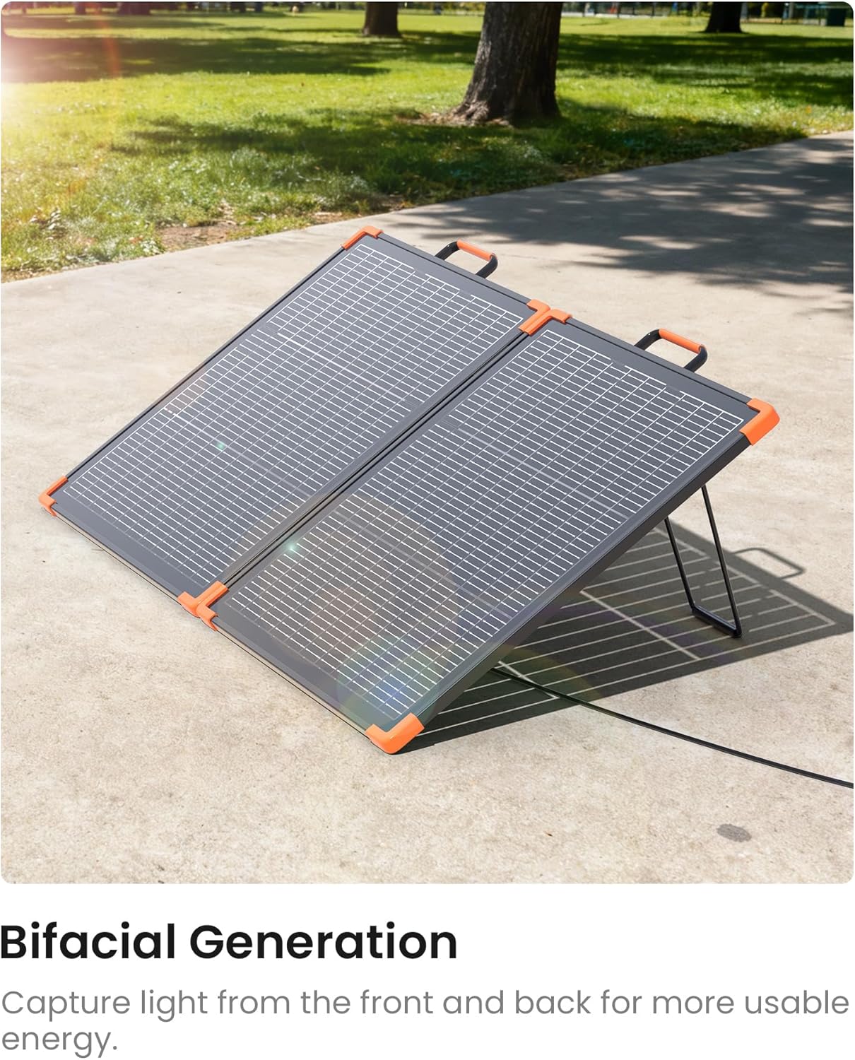110W Bifacial Foldable Solar Panel N Type IP68 RV Charger