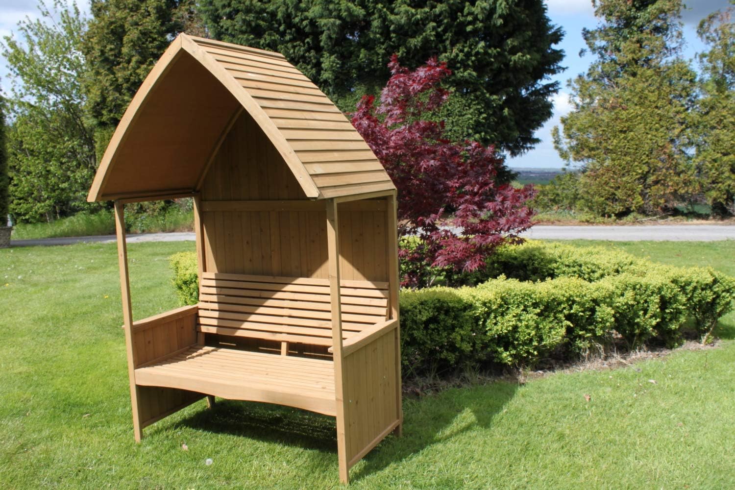 Wooden Garden Arbour Bench Pergola Seat Outdoor Arch