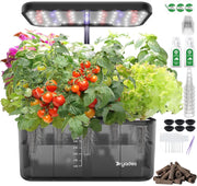 Hydroponic Growing System 8 Pods LED Indoor Herb Garden Kit